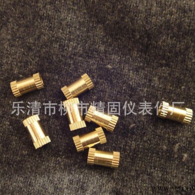精固【加工定制】M3*5*5型 通孔  铜螺母 铜嵌件 注塑铜螺母 矿灯配件