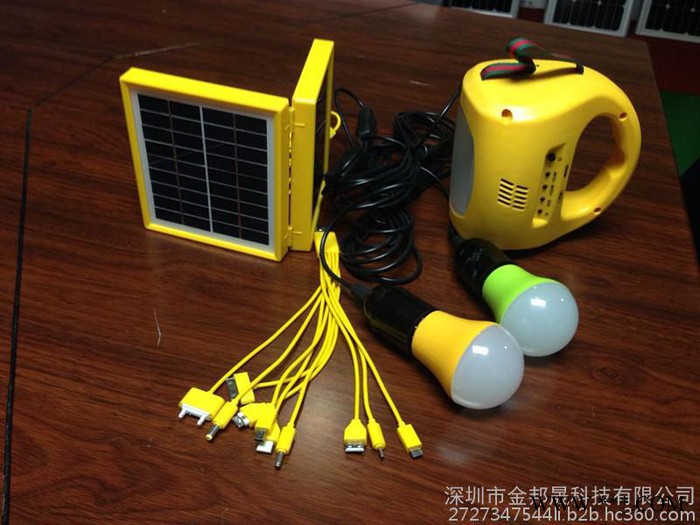 销售批发太阳能手提灯 LED太阳能野营灯  矿灯   钓鱼灯图2