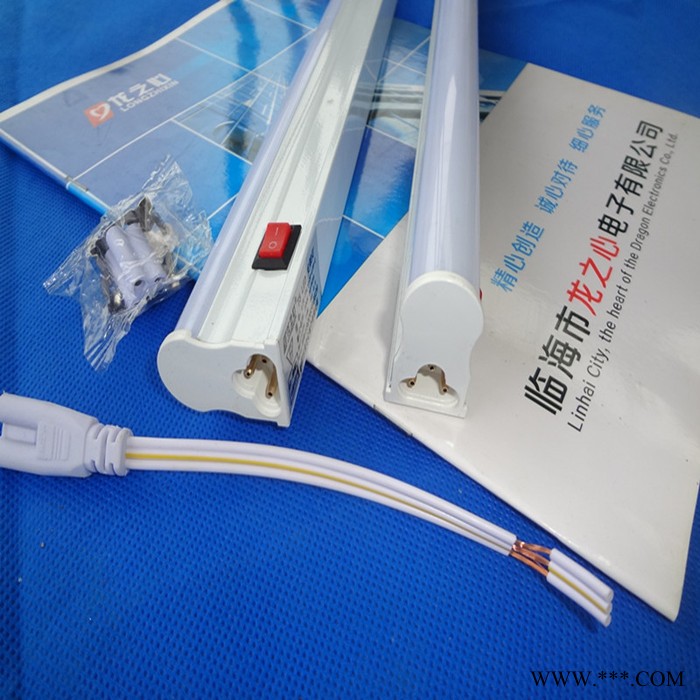 龙之心T5LED日光灯带开关led一体化支架灯 led灯具 工厂流水线工作台超市柜台图2