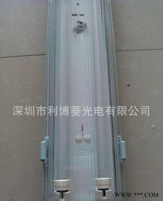 T8日光灯具  食品厂三防灯支架  双管PC材质图2