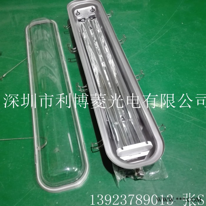 深圳三防灯**现货不锈钢钢化玻璃三防灯支架led日光灯防水外壳图2