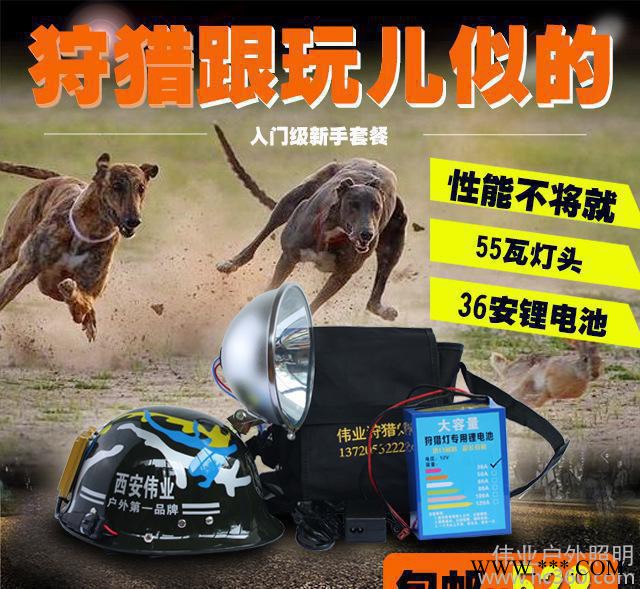 新手入门级**头灯套餐 36安电池55瓦灯头矿灯户外夜钓探照钓鱼