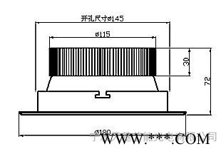 12W点光源筒灯LED  5寸筒灯图2