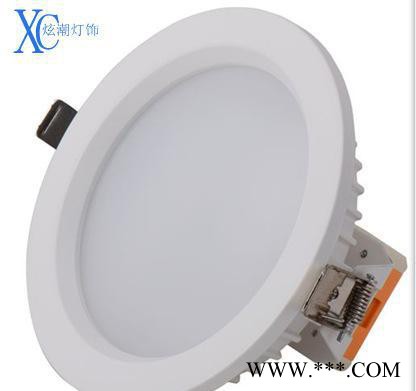 LED筒灯 LED压铸筒灯外壳 圆形贴片筒灯套件12W灯具外图3