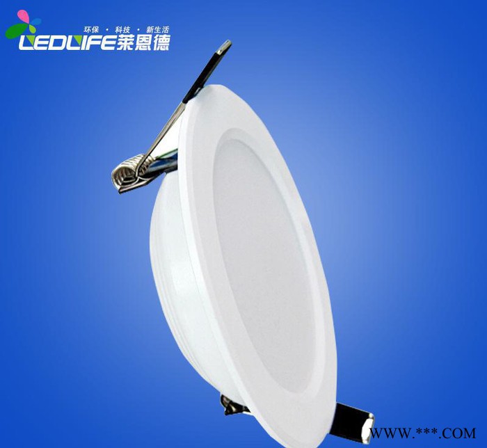LED筒灯 一体筒灯 白色超薄筒灯 草帽一体筒灯 商业照明灯具图1