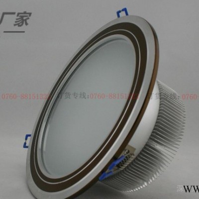 LED6寸筒灯 12W筒灯 15W筒灯 18W筒灯 半边拉丝 咖啡色