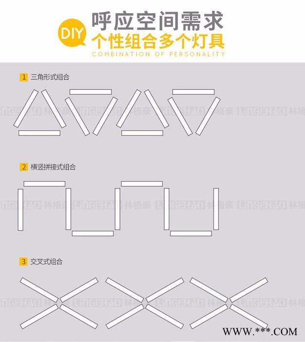 林格豪办公照明铝材办公室用灯停车场LED工作室超市工程日光灯具 办公照明LED灯简约现代图4