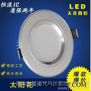 LED天花筒灯 贴片筒灯 明装暗装LED筒灯 销售 **图2
