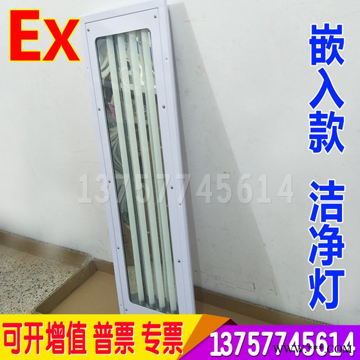 防爆净化灯 T8单管双管40W日光灯全套车间仓库PC阻燃防爆洁净灯架 LED防爆洁净灯图4