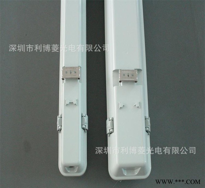 专业LED灯具配件 LED三防灯具外壳配件 2*18W日光灯图1
