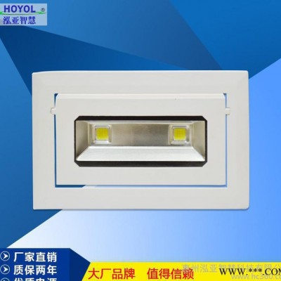 新款LED投光灯 COB长方形筒灯 20W压铸旋转筒灯 室内筒灯