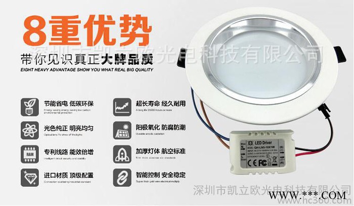 led 24W 筒灯8寸筒灯图3