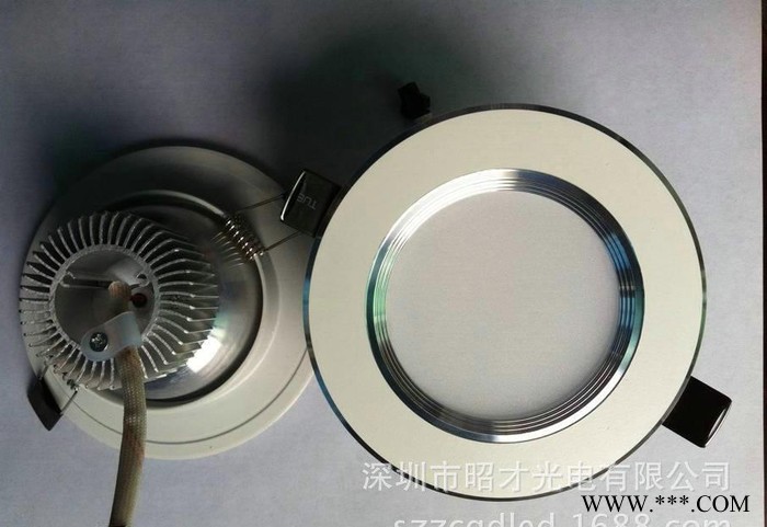 销售 大功率防眩光led筒灯3寸5W led嵌入式平板led筒灯 防眩LED筒灯图2