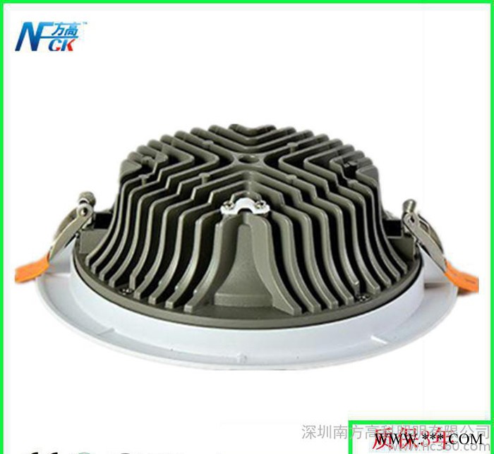 专卖店2.5寸3WLED筒灯圆形 商铺专用大功率筒灯 压铸全图1