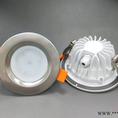 9W防水筒灯 9WLED防水筒灯  不锈钢防水防火筒灯外壳 ip65筒灯外壳