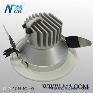 供应LED筒灯 7W 方高照明 天花筒灯 宽边银色筒灯 商业照明工程灯具图2