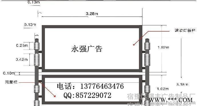 永强广告灯箱制品厂 制作换画灯箱  阅报栏图3