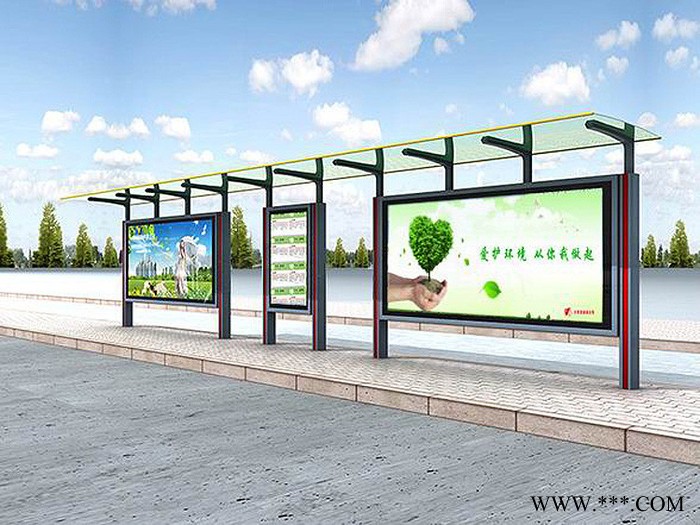 【江苏飞通】路品牌 城市广告指路牌 道路标识牌 组合式候车亭 太阳能公交站台图2