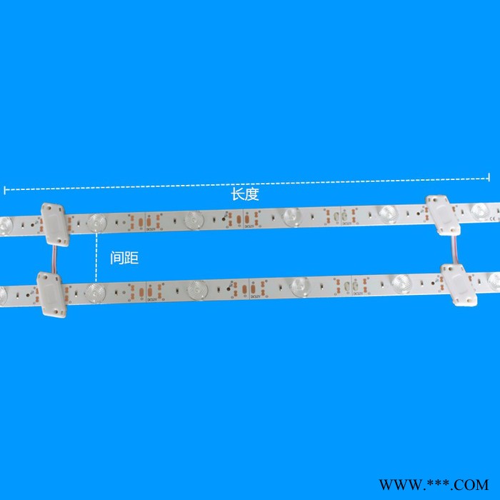 宝鑫照明12V3030漫反射灯条 灯箱硬灯条 带透镜灯条 卷帘灯条 广告灯箱灯条 拉布灯箱灯条图3