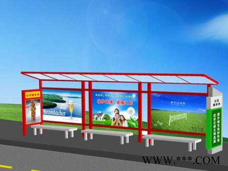 【景泰】专业生产不锈钢太阳能公交站台 可根据客户需求定制 智能公交站台指路牌图4