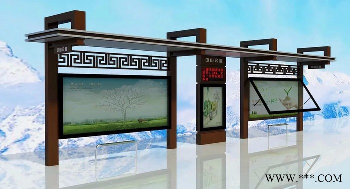 专员厂家定制 公交站台候车亭灯箱 **定制 广告灯箱 公交广告牌 户外广告 候车厅广告图6