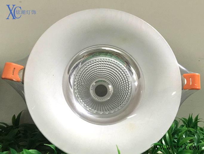 LED压铸筒灯套件LED筒灯外壳COB新款灯具6寸40W直销图1