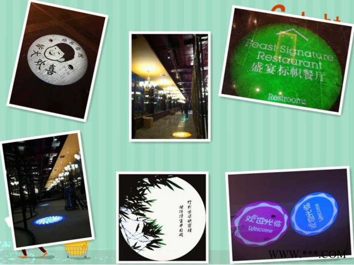 10W广告投影灯连锁酒店logo投影灯会所招牌广告灯图2