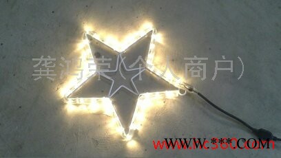 【订制】LED五角星图案灯 LED广告灯 LED装饰灯来图订做广告图案灯 图案订做广告灯图3