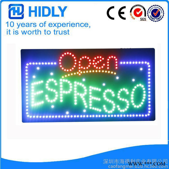 供应open广告灯户外防水LED高亮箱 LED广告灯箱图2