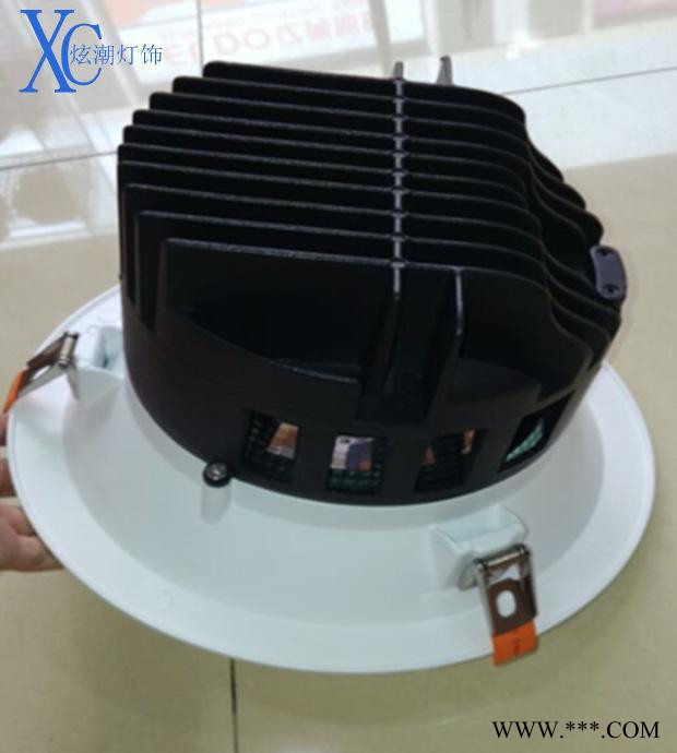 LED筒灯套件10寸COB筒灯外壳60W压铸灯具配件 上市图2