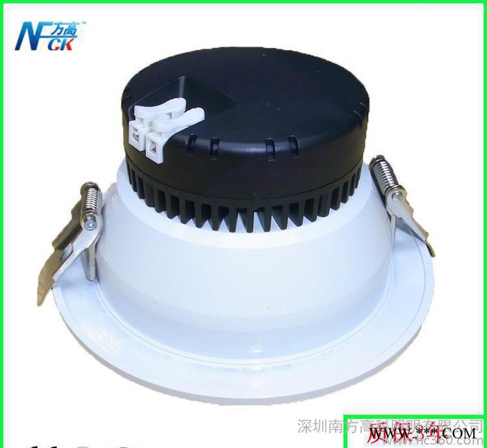 LED筒灯 9W 12W 4寸贴片COB筒灯 方高照明一体化图1