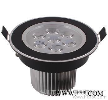 黑色面环射灯天花灯5W/7W LED筒灯 3.5寸高亮度筒灯图2