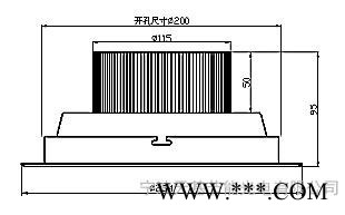 21W点光源筒灯LED  8寸筒灯图2
