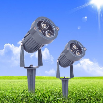 普仕亮LED瓦楞灯led室外防水瓦片小射灯瓦楞灯3W6W9w12w插地灯照树灯房屋亭子照射亮化草坪灯投射灯户外广告灯