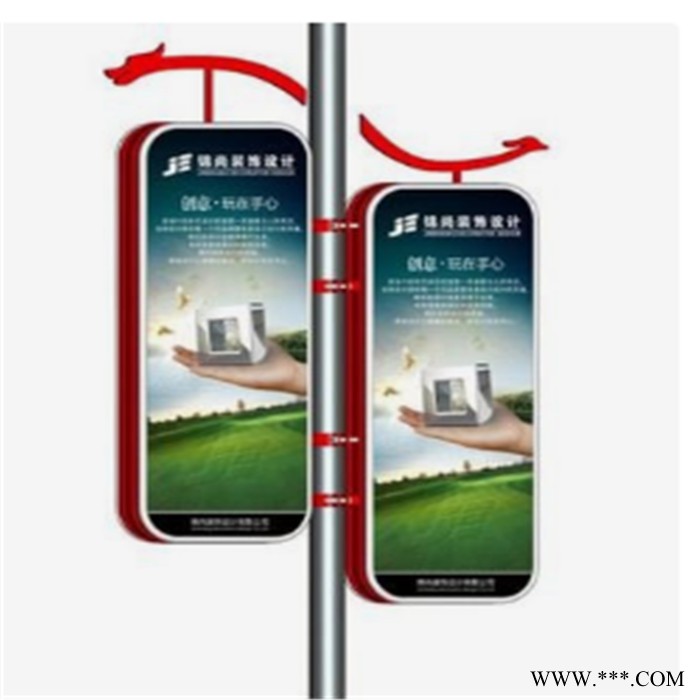 新境界路灯杆灯箱 厂家定制中国结灯箱 户外道旗灯箱 太阳能广告灯箱图5