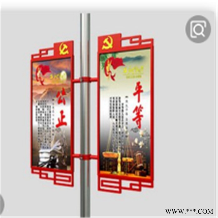 新境界路灯杆灯箱 厂家定制中国结灯箱 户外道旗灯箱 太阳能广告灯箱图3