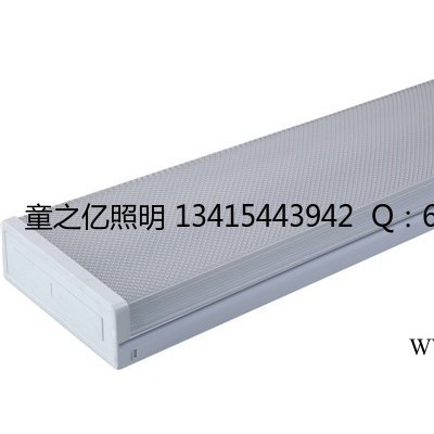T8棱晶支架钻石花支架LED三防雪花灯单管带罩胶片日光灯防尘支架