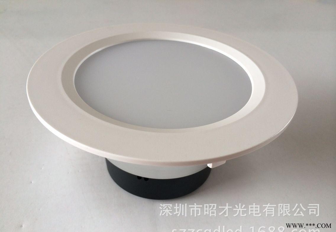 新款上市 7w高端铝制筒灯 3.5寸高光COB款筒灯 防眩酒店专用LED 筒灯图1