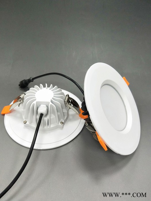 QT-TD006-3 LED防水筒灯外壳4寸18w筒灯套件防水贴片筒灯cob图3
