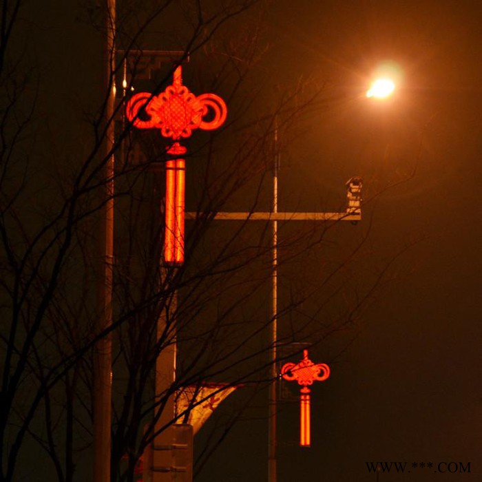 发光中国结灯杆广告灯箱道路两侧悬挂双画面发光灯杆灯箱广告牌制作灯杆道旗厂家图8
