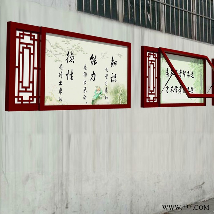 贝尔通宣传栏阅报栏广告牌酒店商场地下停车场牌挂壁滚动灯箱 户外广告灯箱滚动 立式灯箱导向牌定制 双层大型宣传栏图8