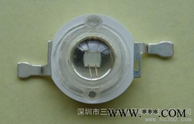 供应三信光电1W绿光（光宏40mil）1W大功率LED灯珠1W紫光灯珠图1