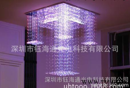 提供大型酒店工程灯具 网格光纤灯 墙壁装饰灯图2