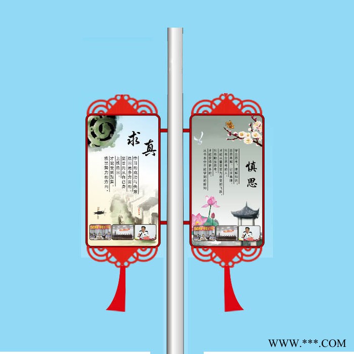 潍坊定制灯杆灯箱路灯广告灯箱社区宣传照明灯箱图3