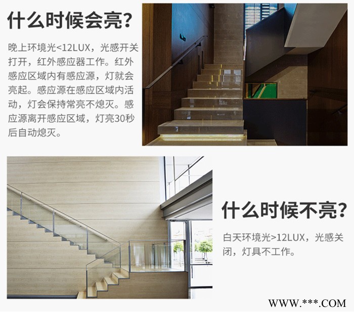 得皓照明DH-SGKTD05 LED智能声光控筒灯图2