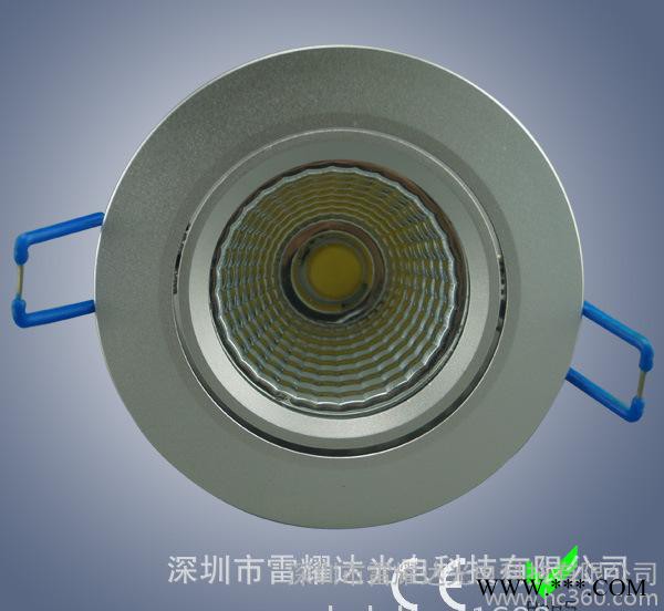 cob天花灯筒灯 5W高亮COB天花灯 LED筒灯图2