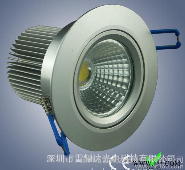 cob天花灯筒灯 5W高亮COB天花灯 LED筒灯图1