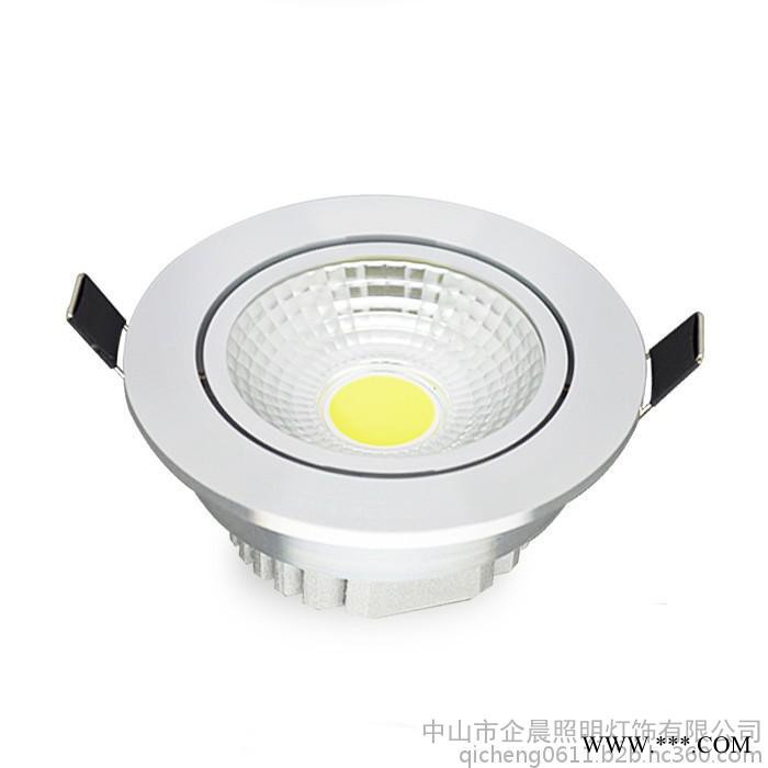 供应企晨超低价销售 高亮度暗装5W 白色led筒灯#160;背景墙天花筒灯图4