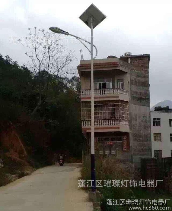 璀璨  单臂双臂太阳能LED路灯 大功率路灯户外工程灯广场照明灯图3