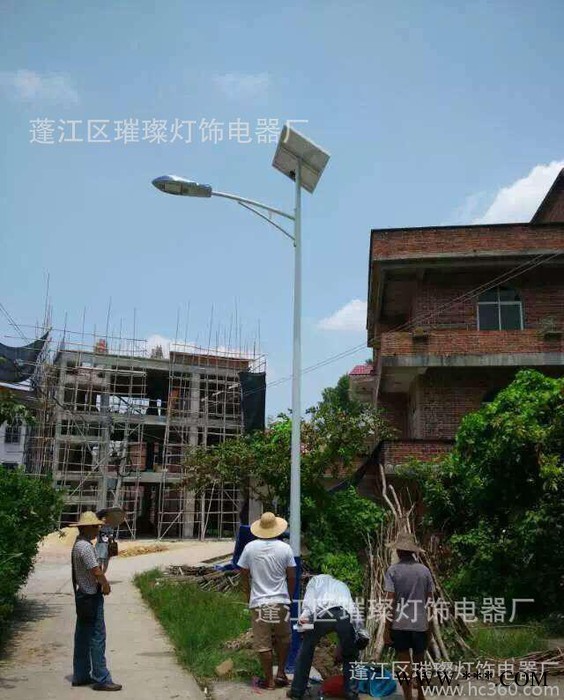 璀璨  单臂双臂太阳能LED路灯 大功率路灯户外工程灯广场照明灯图2